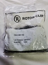 Rotor Clip DSH-9ST-PD 9mm Snap External Retaining Rings 1000 Pack Black Oxide