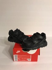 2021 Nike Air Huarache Run TD Triple Black Edition Infant Toddler Og Box