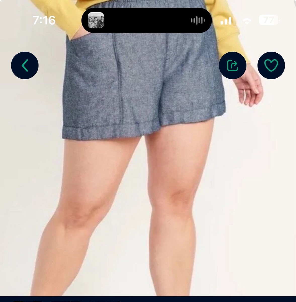 Old Navy Women's 4X Plus Size Shorts High Waisted Linen Flax Blend