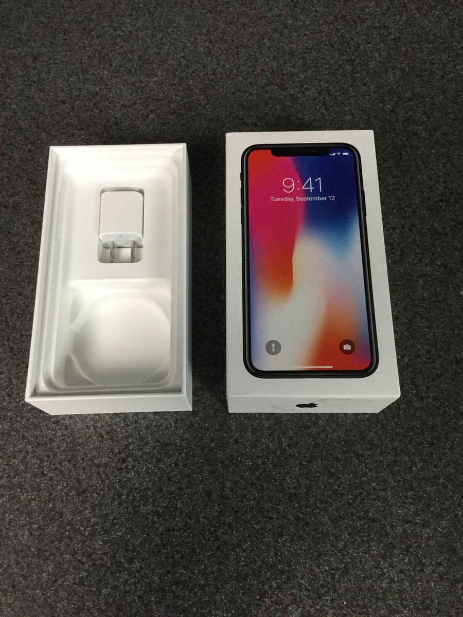 Apple iPhone X ブラック 箱付き Apple iPhone X - 256GB - Space Gray BOX ONLY M48B | eBay
