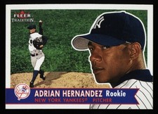 2001 Fleer Tradition Adrian Hernandez Rookie New York Yankees #456