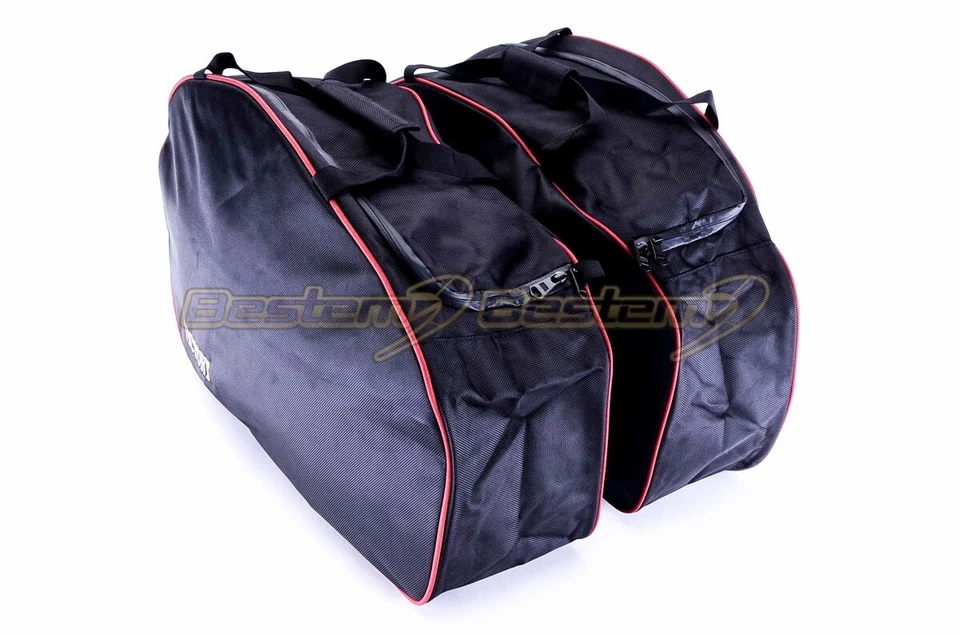 Victory Cross Roads Cross Country Alforja Estuche Lateral Forro Bolsas, Negro Foto 4 de 4