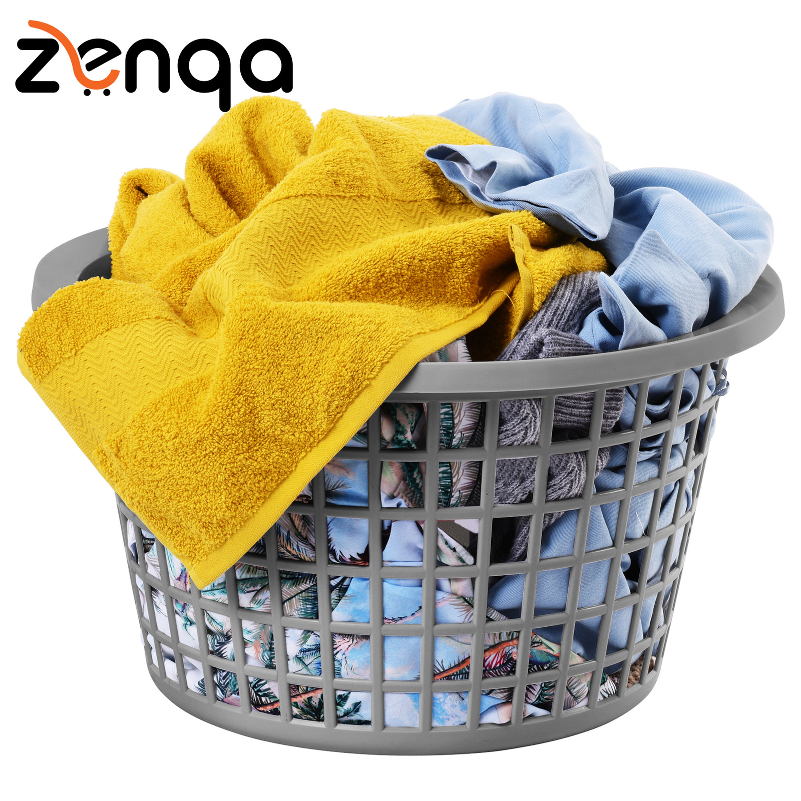 Laundry Basket Plastic Large Washing Hamper Clothes Organiser Wash Bin