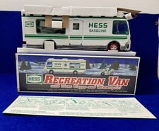 Vintage Hess 1998 Recreation Van Dune Buggy Motorcycle NIB Lights Toy Truck