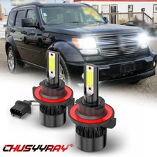 For Dodge Nitro 2007-2012 2PC 9008 LED Headlight High/Low Beam Bulbs 6000K White
