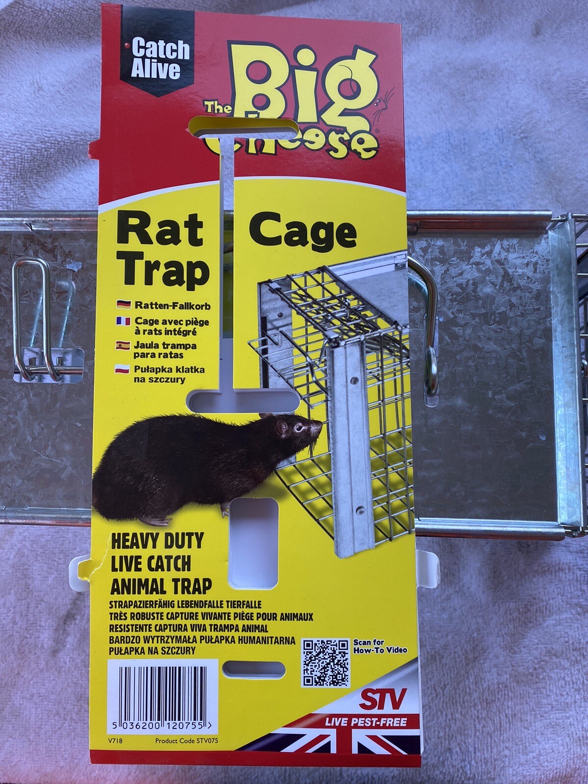 🐀The Big Cheese Rat Trap Cage 36 x 14 x 16cm Humane Pest Control Trap🐀