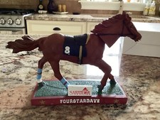 Four Star Dave Horse Bobble head - Brand New In Box Saratoga Racetrack 2013