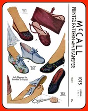 Misses SLIPPER Pattern with Travel BAG M or L...