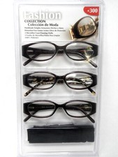 Design Optics 3 in 1 Fashon Collection Readers Reading Glasses 300