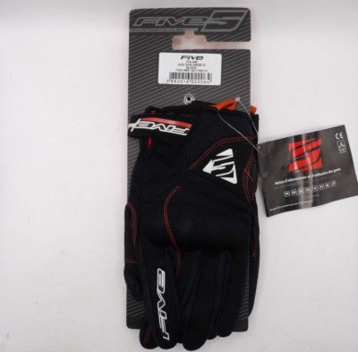 Five5 Motorcycle Gloves TFX Air Black Red Size Medium & XXXL  Men's