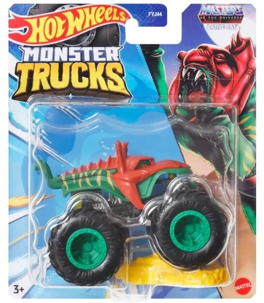 HOT WHEELS - MATTEL BATTLE CAT - Masters of the Universe Monster Trucks Hot Wheels Mattel Auto 1:64