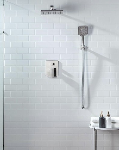 Casta Diva Shower System incl.10'' Square Rain Shower Head Handheld Shower - Picture 6 of 6