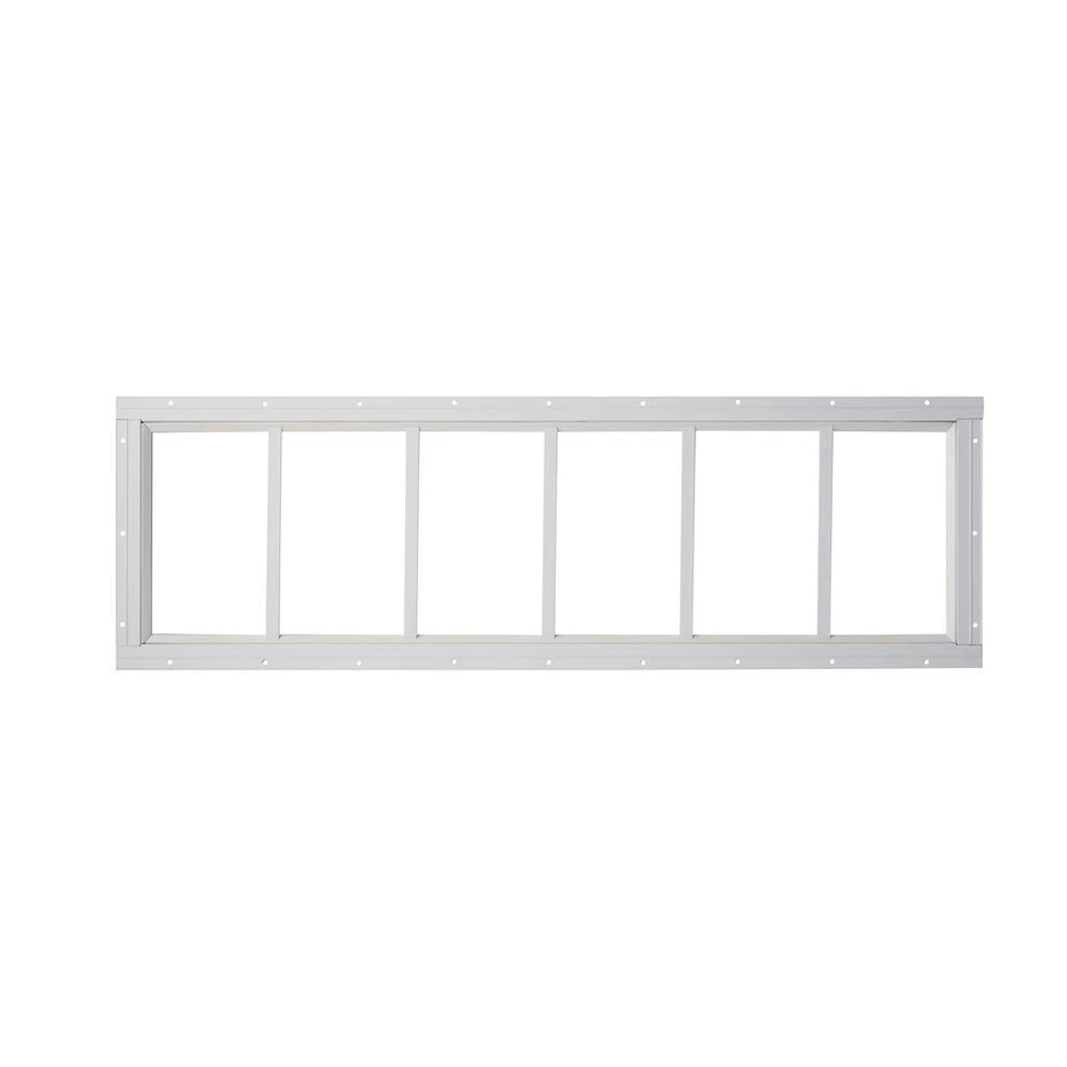 Poppa finestra capannone, 10 x 35, bianco/marrone/nero - Immagine 2 di 3