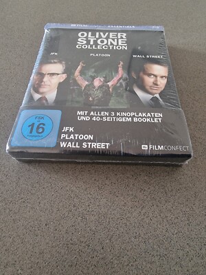 Oliver Stone Collection Filmconfect MEDIABOOK 3x Bluray (JfK,PLATOON,WALLSTREET)