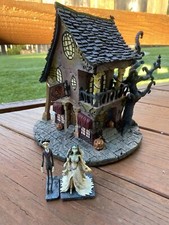 Raro Hawthorne Village Cadáver Novia Bola y Enchufe Pub Colección Tim Burtons
