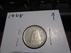 1945 - Canada - silver ten cent - Canadian dime