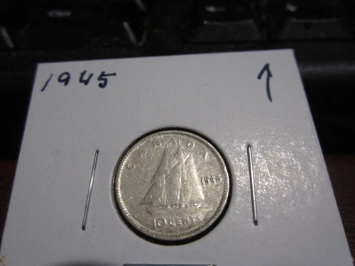 1945 - Canada - silver ten cent - Canadian dime