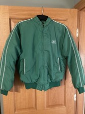 VTG 1980s Pioneer Seed Work Bomber Jacket Medium Men's Green Holloway USA