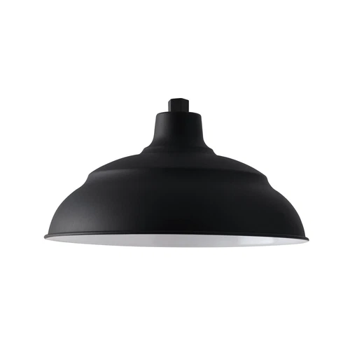 CAPITAL LIGHTING RLM 1-LIGHT BLACK OUTDOOR WAREHOUSE SHADE 16.75"W 9.25"T 936316 - Picture 1 of 3