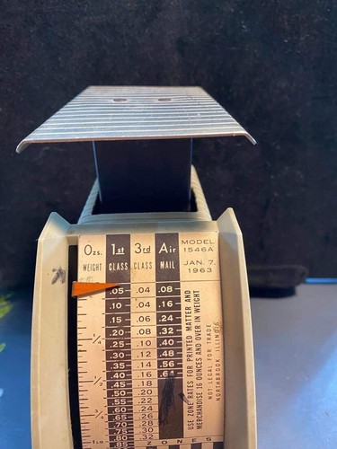 Vintage Postal Scale 1963 Hanson 2lb Scale Model 1536A - Picture 3 of 6