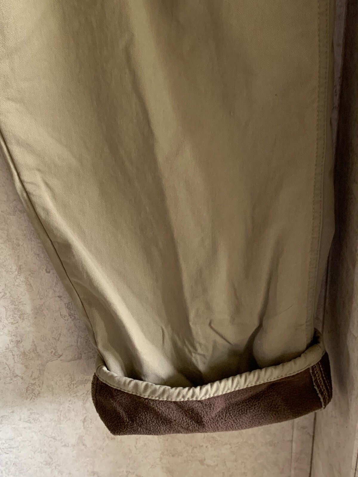 Wrangler Men's Pants Cargo Fleece Lined New Relaxed Fit Size 42 x 30 Insulated thumbnail 3