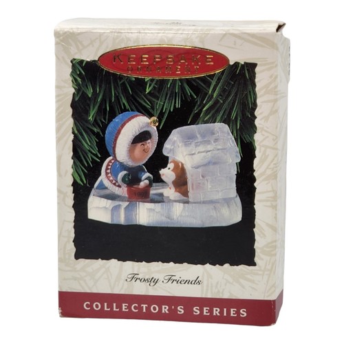 Hallmark 1993 ~ Frosty Friends ~ Keepsake Ornament ~ Ice Dog House ~ Good Used - Picture 6 of 7