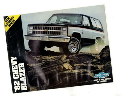 1982 Chevy BLAZER Truck Brochure/Catalog with Color Chart: C10,K10