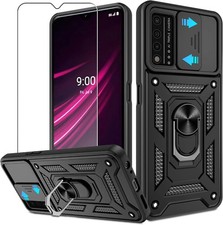 For T-Mobile Revvl V plus 5G Case with HD Screen Protector with Slide Camera Cov