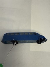 Vintage Cast Iron Blue Bus Toy Model-71
