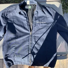 Vintage Wear Guard Jacket Mens Medium Blue Quilted Lined Work Coat Union 80s