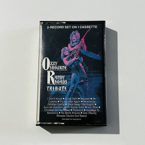Ozzy Osbourne Randy Rhoads Tribute Cassette 1987 Iron Man Crazy Train Crowley - Picture 14 of 24