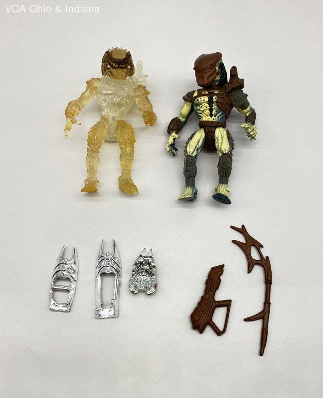 Predator Action Figure Lot 1993 Vintage Stalker & Invisible Cloaked 2 Figures