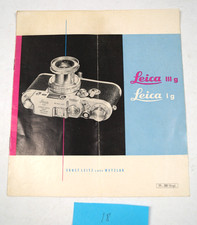 Leica III G I G Camera Owners Instruction Manual Brochure 11 30/Engl C241