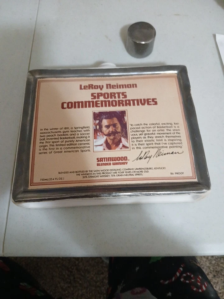 Pre-owned LeRoy Neimann Satin Wood Distillery Basketball Bottle; 1 of 4; 1979 - Image 4 of 4