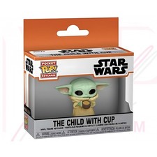 Portachiavi Funko Pop! Keychain Child with Cup Mandalorian Star Wars