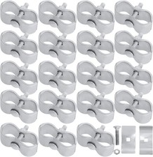 20 Sets Dog Kennel Panel Clamps Chain Link Fence Clamps 1-3/8 Fence Parts Temp