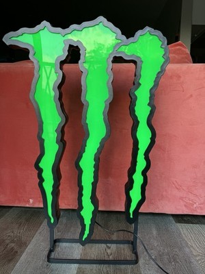 Monster Energy Claw Light Sign 25” Tall x 17