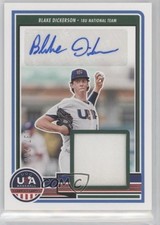 2023 USA Baseball Stars & Stripes Signature Materials Blake Dickerson Auto tj1