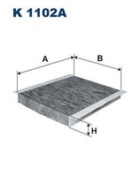 Filtron K 1102A Pollenfilter Innenraumfilter Aktivkohle FüR CitroËN