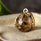 VINTAGE ENGLISH 9K GOLD SILVER MASONIC ORB CROSS TRANSFORMING PENDANT CHARM