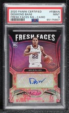 2020-21 Certified Fresh Faces Signatures Camo 12/25 Desmond Bane PSA 9 Auto 4f5