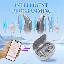 Bluetooth APP Controlled Rechargeable Hearing Aids For Seniors Music Streaming