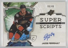 2022-23 SPx Rookie Superscripts Gold 9/49 Jacob Perreault #SSR-JP Auto 0o5t