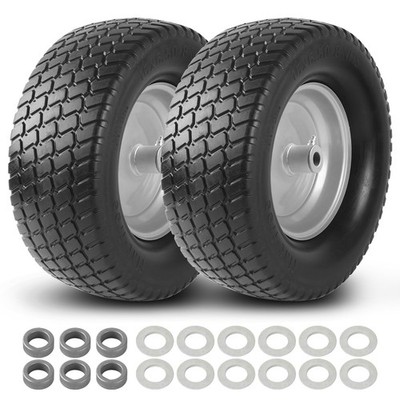 AR-PRO (2-Pack) 16x6.50-8 Flat-Free Tire and Wheel Assemblies Relacement
