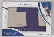 2020 Panini Immaculate Jumbo Relics Satin Jackets 4/7 Gavin Lux #J-GL 0r8s