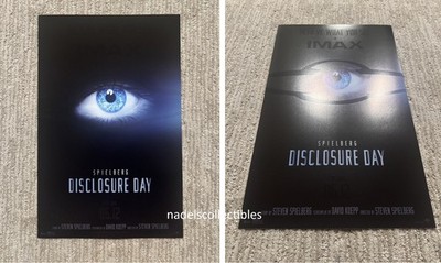 Disclosure Day Light-Activated Invisible Poster AMC IMAX Q&A Opening Day Event