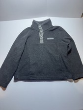 Columbia Kids Benton Springs Fleece Snap Pullover Dark Gray XS 6/7