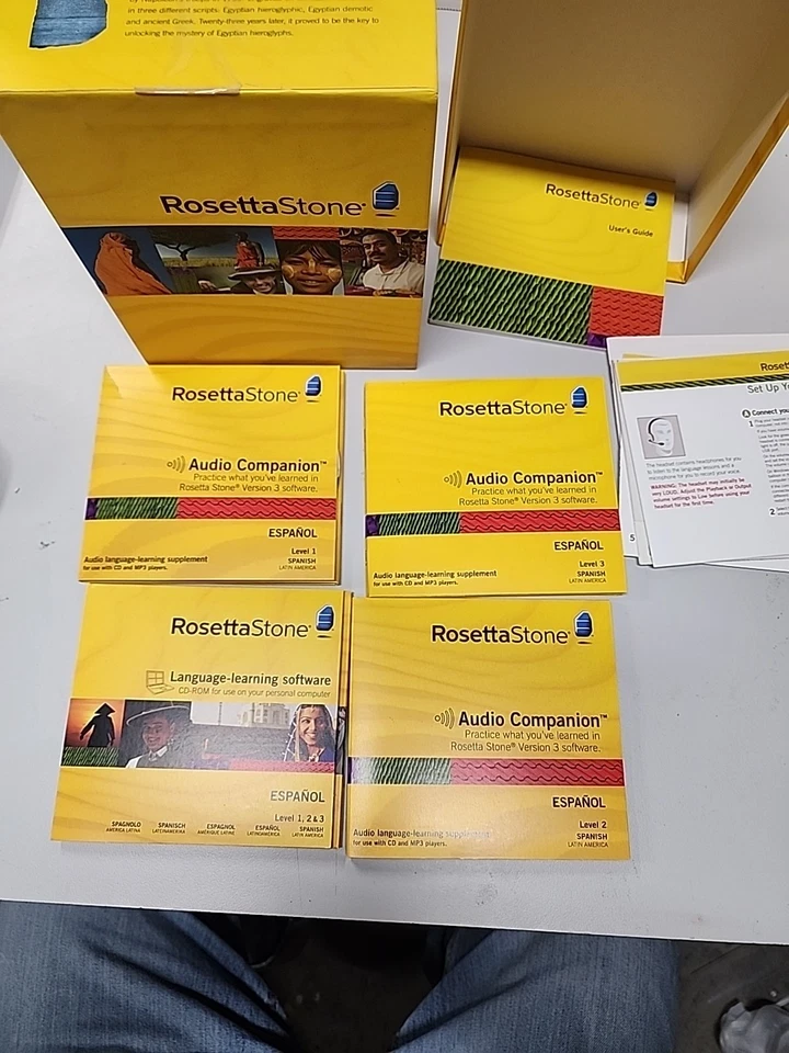 Rosetta Stone Español Español Nivel 1-3 CD-ROMs y Audio Compañero Versión 3 2009 Foto 4 de 4