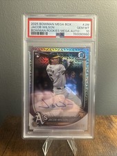 2025 Bowman Mega Box Jacob Wilson #RMA-JW PSA 10 Bowman Rookie Mega Autograph