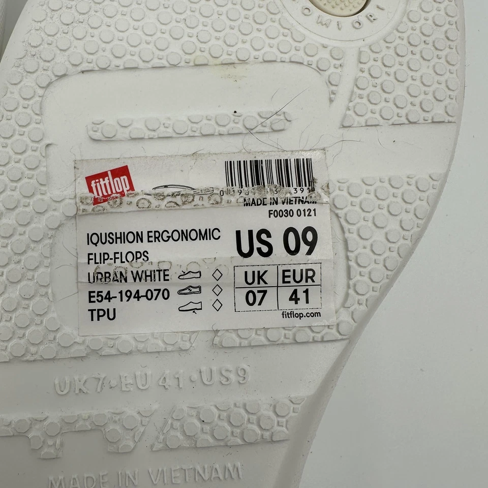 Chanclas ergonómicas FitFlop iQushion zapatos para mujer talla 9 urbanas E54-194-070 Foto 4 de 4